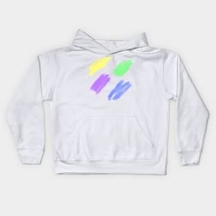 Colorful watercolor abstract texture art Kids Hoodie